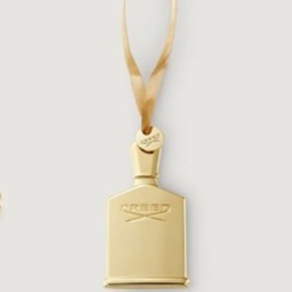 Gold Ornament Set with Ribbon, Set of 3 Luxury Perfume