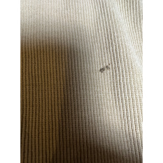 RAWGEAR Men’s Large Beige Ribbed Long Sleeve Shirt Raw Hem Gym Athletic