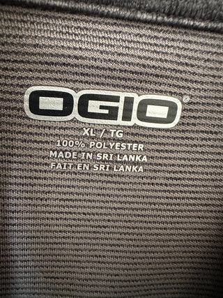 OGIO Men’s XL Gray 1/4 Zip Pullover Liberty Logo Performance Fleece