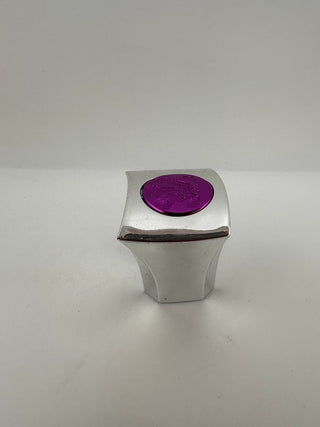 Silver Square Cap Round Purple Seal Old Style Gen 1-2