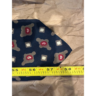 Nordstrom Robert Talbott Silk Tie Blue Geometric USA Made Classic Necktie