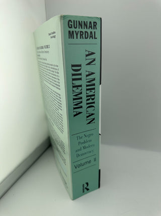 An American Dilemma Vol 2 Gunnar Myrdal 2017 PB Routledge