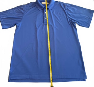 Donald Ross Men's Medium Blue Polo Shirt Classic Casual Golf