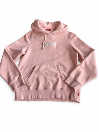 Supreme Pink Box Logo Hoodie Sweatshirt XXL