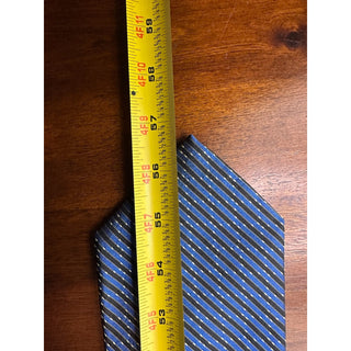 Robert Talbott Best of Class Silk Tie 57x3.75 Blue Stripe NWT Made USA