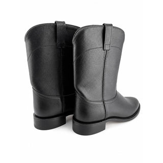 NEW Old West SRM4010 Men's Black Leather Western Cowboy Boots Size 10D NWOB