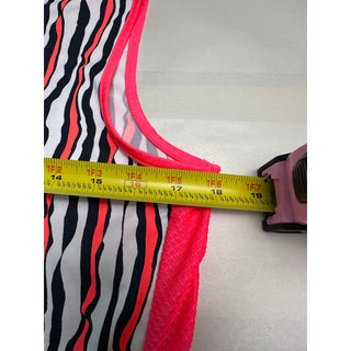Tail Women’s Small Golf Outfit Zebra Print Sleeveless Polo Pink Ruffle Skort