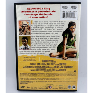 Band of Angels DVD Clark Gable Yvonne De Carlo Sidney Poitier 1957 Widescreen