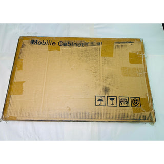 Mobile Rolling Storage Cabinet 2 Drawer Office Organizer NEW in Box