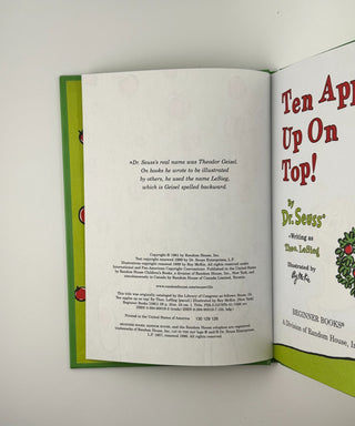 🍎 Ten Apples Up On Top! by Dr. Seuss (Hardcover) – Beginner Books Edition