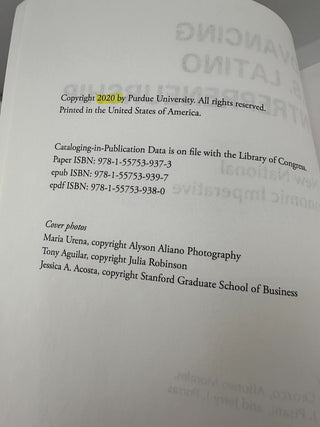 Advancing U.S. Latino Entrepreneurship Economic Policy Book Marked Copy