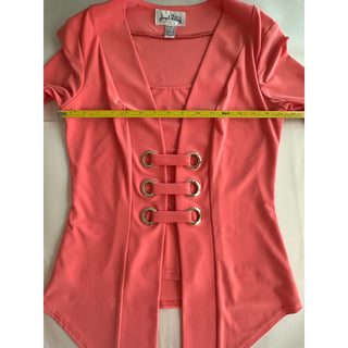 Joseph Ribkoff Coral Open Front Cardigan Jacket Womens Size 8 Canada Grommet