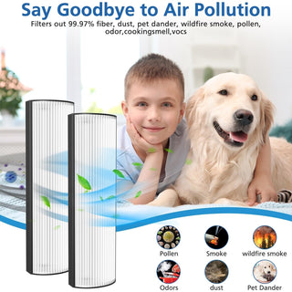 TPP440F HEPA Filter for Therapure TPP440 TPP540 TPP640 TPP640S 2 Pack