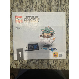 LEGO Star Wars 75403 Grogu Hover Pram Instruction Manuals Books 1 & 2 ONLY