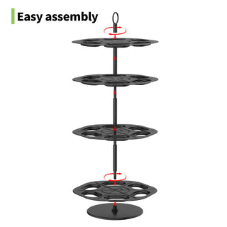 AiSmile Ninja Thirsti Flavor Pod Holder 24 Pods 4-Tier 360° Rotating Organizer