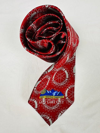 Rotary International Rocky Mountain Rendezvous SLC Red Tie