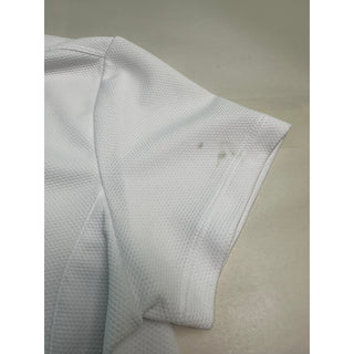 Lady Pinseeker Womens M White Performance Golf Polo Short Sleeve Athletic Shirt
