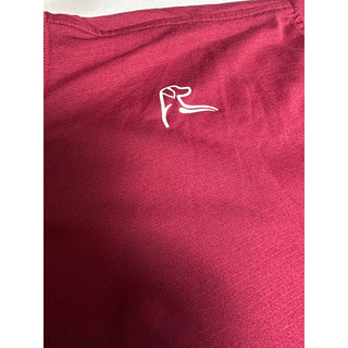 Rhoback Men’s XL Performance T Shirt Maroon Red Stretch Athletic Golf Tee