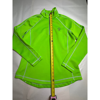 Sunice Women's M Golf Pullover 1/4 Zip Waterville 1889 Lime Green Athletic