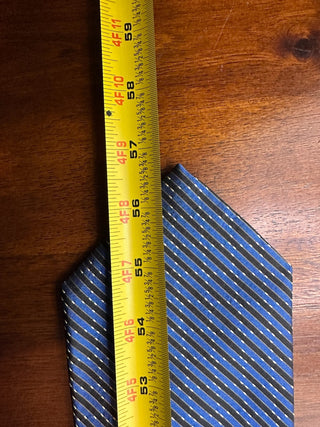 Robert Talbott Best of Class Silk Tie 57" Blue Stripe NWT US