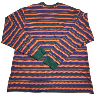 OBEY Men’s XL Striped Long Sleeve Shirt Multicolor 100% Cotton Fair Trade