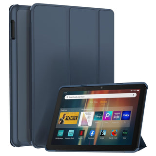 SANROEIT Case for Amazon Fire HD 8 & HD 8 Plus 2024/2022/2020 Auto Wake Navy
