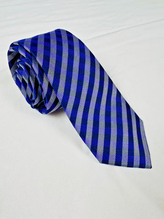 Club Room Men's Purple and Navy Checkered Business Casual