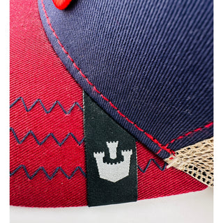 Goorin Bros The Cock Rooster Trucker Hat Navy Red Mesh Snapback The Farm