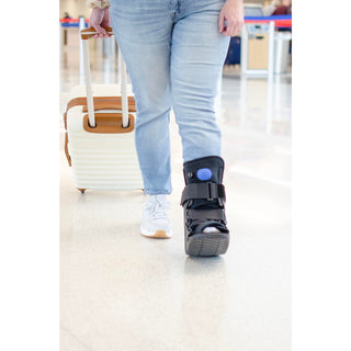 United Ortho Short Air CAM Walker Fracture Boot Small Black Pneumatic Walking Boot