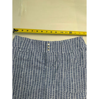 Jofit Women’s Blue White Geometric Print Golf Skort Skirt Athletic Pockets