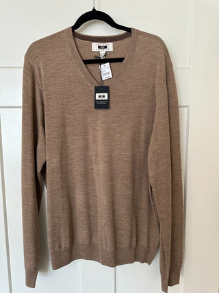 Joseph Abboud Men's Extra Fine Merino Wool V-Neck Sweater, 2