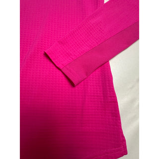 SanSoleil Womens Small Pink UV 50+ Cooling Golf Quarter Zip Pullover