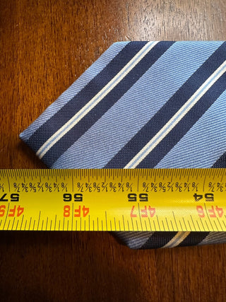 Nautica Blue Striped Silk Tie