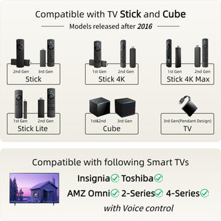 ORQRQO Voice Replacement Remote for Fire TV Stick 4K Max Lite Cube Smart TV