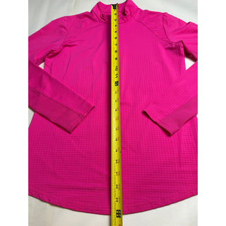 SanSoleil Womens Small Pink UV 50+ Cooling Golf Quarter Zip Pullover