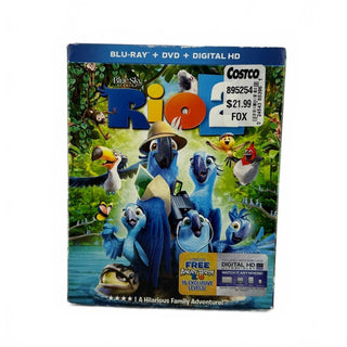 Rio 2 Blu-ray DVD Combo w Slipcover Inserts Blue Sky Studios 2014