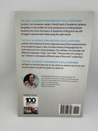 Academic Phrasebook Luiz Otavio Barros 2016 Paperback