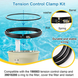 190003 Pool Filter Tension Control Clamp 39010200 O-Ring for Pentair FNS Plus