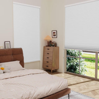 MYshade 33x72 Cordless Blackout Cellular Shades Honeycomb Blinds White