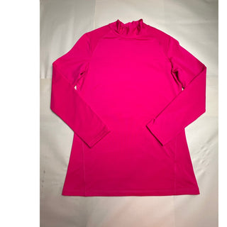 Layer 8 Performance Womens L Hot Pink Qwick Dry Mock Neck Long Sleeve Active Top