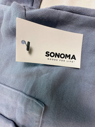 Sonoma Light Blue Hooded Sweatshirt with Chest Pocket Size L