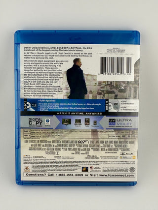 Skyfall 007 Blu-ray + DVD + Digital Copy - James Bond Action Movie by Sony
