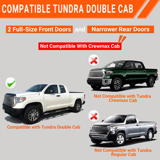 2007-2020 Toyota Tundra Double Cab Window Weatherstrip Molding Trim Seal 4PC