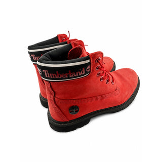 Timberland Women's Premium 6" Waterproof Boots Red Nubuck Size US 9.5 A3840 NWOB