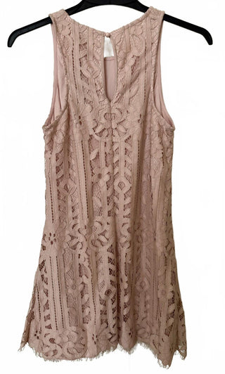 Speechless Pale Pink Lace Sleeveless Dress Medium