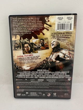 300 DVD Full Screen Edition Gerard Butler Action Movie Warner Bros