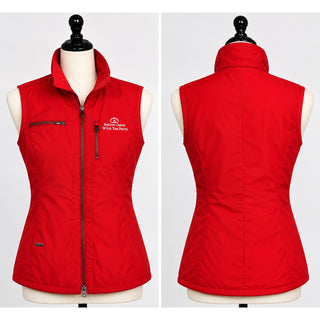 Cutter & Buck WeatherTec Women’s M Red Golf Vest Barton Creek WGA Tee Party