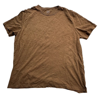 GAP Men’s XL Brown Slub Knit T-Shirt Crew Neck Short Sleeve Casual Tee