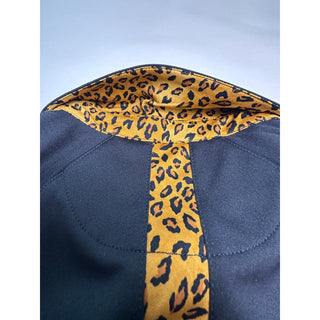 Greg Norman Women S Black Leopard Print Play Dry Golf Polo Shirt