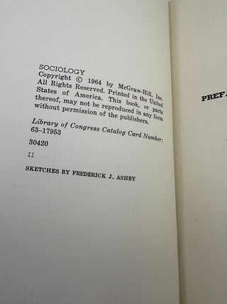 Sociology Paul B Horton Chester L Hunt 1964 Hardcover